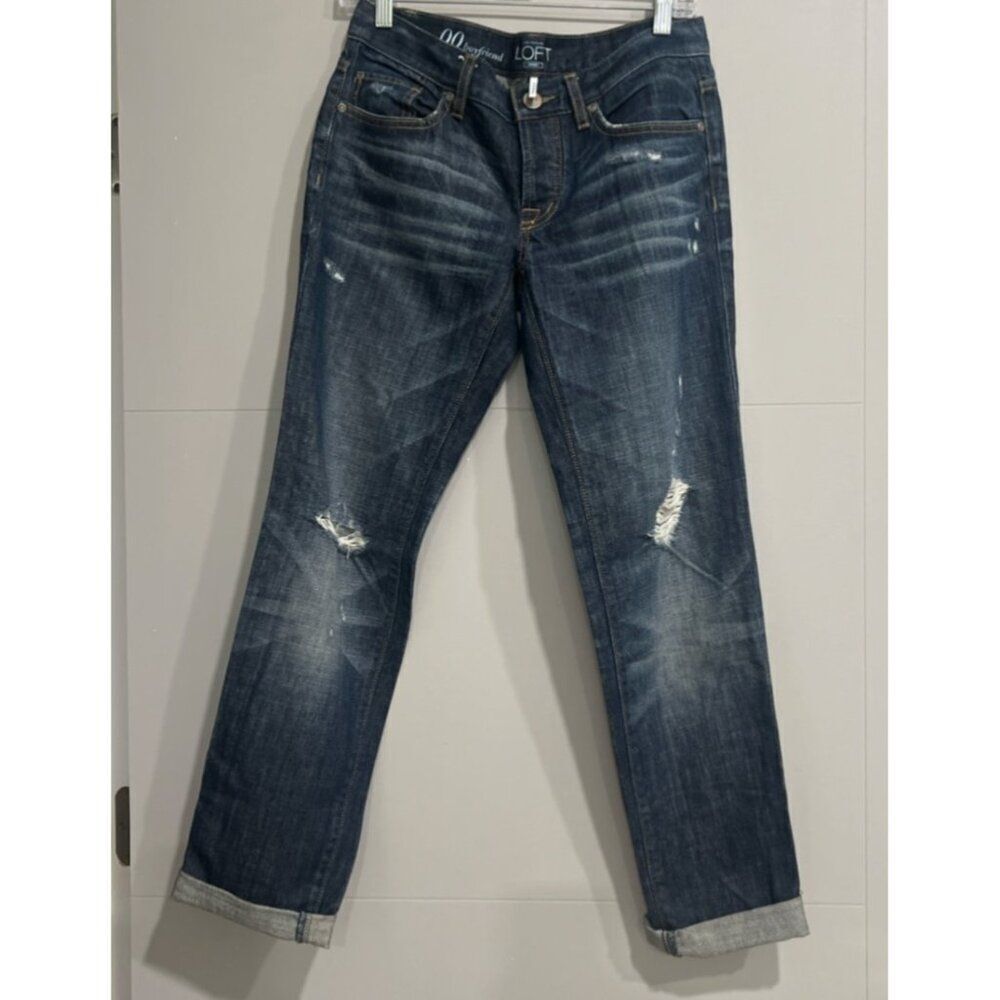 Ann Taylor Loft Women Boyfriend Denim Jeans Size 24